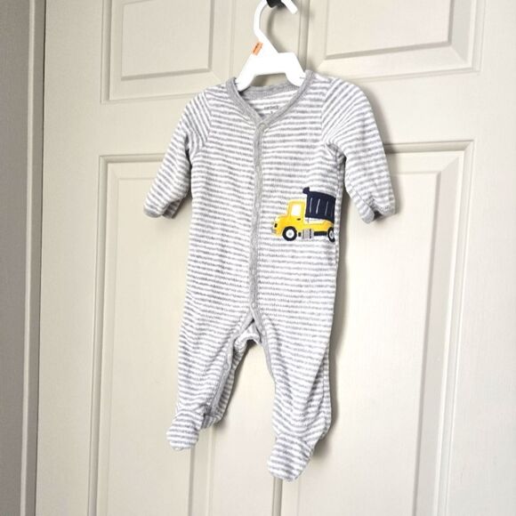 3/$15 Carters Terry Cloth Sleeper Size 3 M - Picture 1 of 4